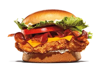 Spicy Crispy Chicken Sandwich with Bacon & Cheese from burger king Canada menu