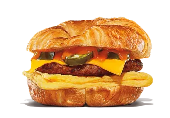 Angry Sausage, Egg & Cheese Croissan'wich from burger king Canada menu