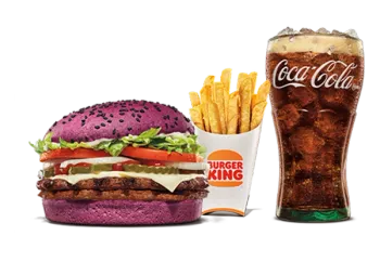 Wednesday's Double Whopper sandwich with two beef patties and fresh toppings on a sesame seed bun